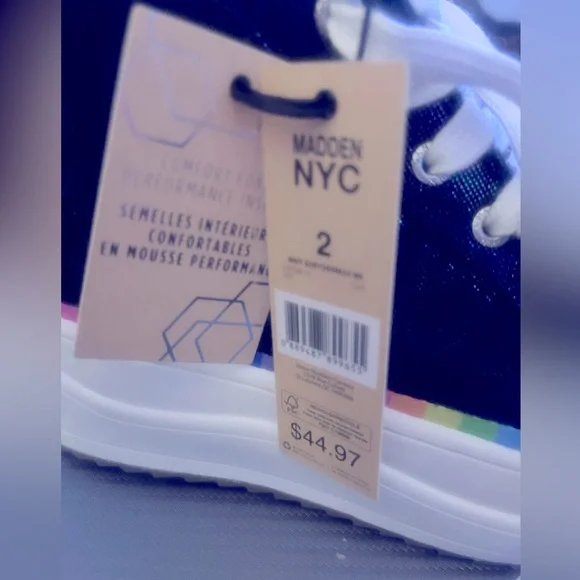 NWT Stacked high top Madden NYC GIRLS SZ 2 - Picture 6 of 6